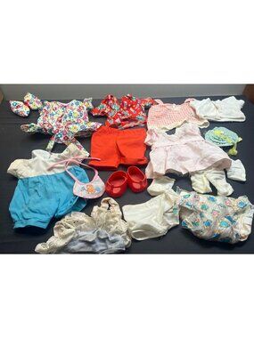 Vintage Cabbage Patch Kids Doll Clothes Clothing Lot Socks Shoes Dress